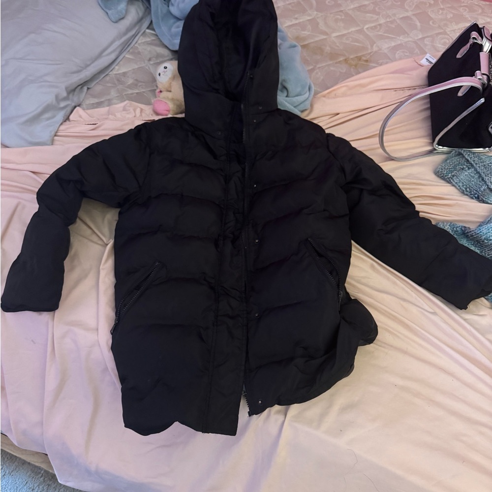 PrettyLittleThing Classic Black Puffer Jacket